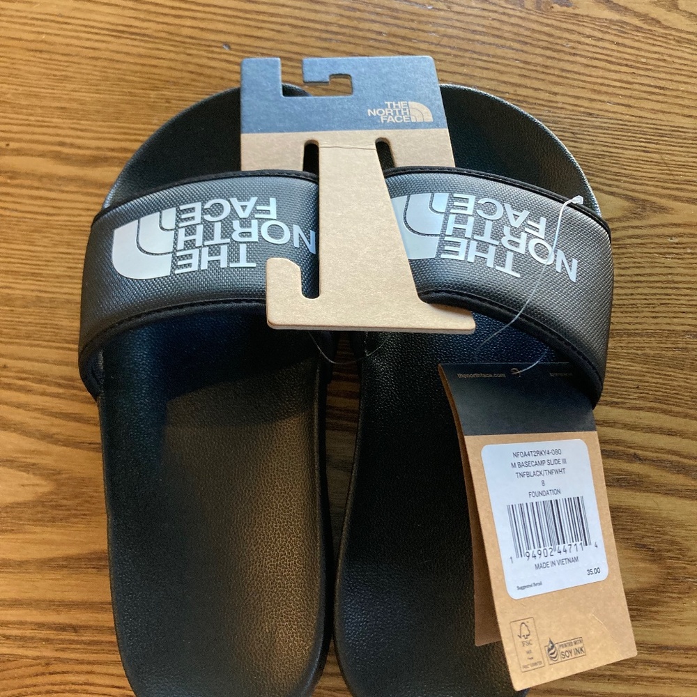 New The North Face Slides Sandals Mens' Size 8